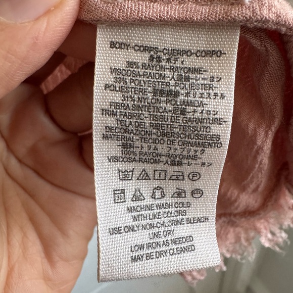 Free People Halter Lace Dress in Pink and Brown - Picture 5 of 5